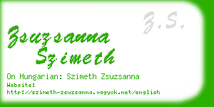 zsuzsanna szimeth business card
